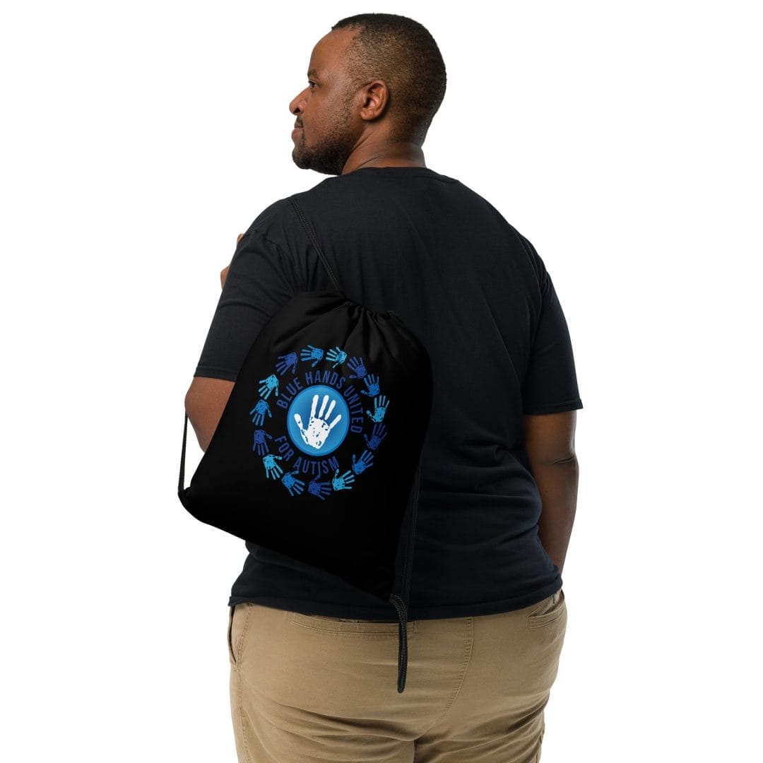 United Hands Drawstring bag - Blue Hands United - a non