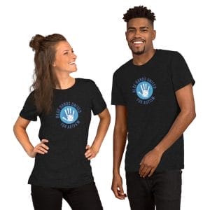 Blue Hands Logo Unisex t-shirt - Image 3